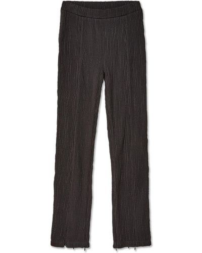 Eckhaus Latta Ribbed Straight-leg Trousers - Black