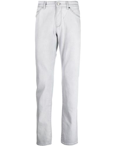 PT Torino High-rise Straight-leg Jeans - Gray