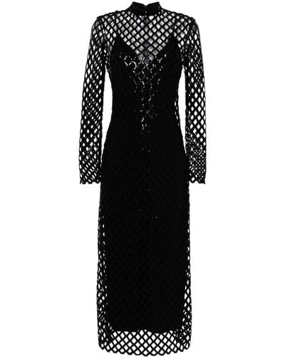 Jonathan Simkhai Ainaz Mesh Midi Dress - Black