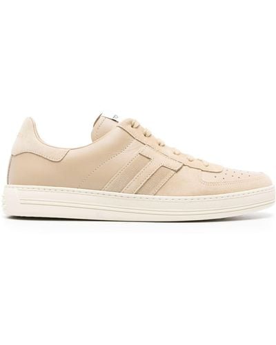 Tom Ford Radcliffe Paneled Sneakers - Natural