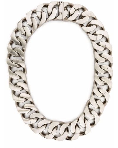Givenchy G Curb Chain Necklace - White