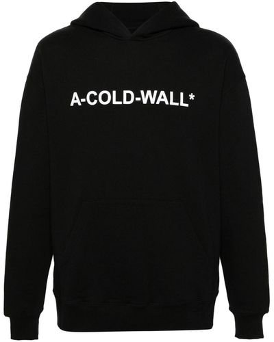 A_COLD_WALL* Hoodie mit Essentials-Logo - Schwarz