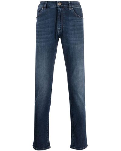 PT Torino Ausgeblichene Slim-Fit-Jeans - Blau