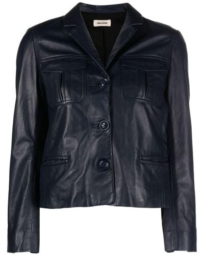 Zadig & Voltaire Liams Leather Jacket - Black