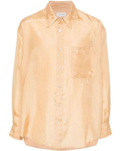 Lemaire Satin Silk Shirt - Natural