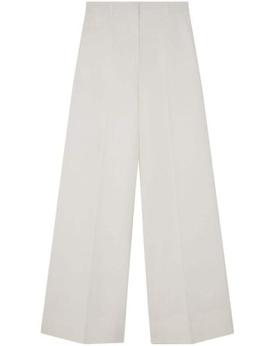 Stella McCartney High-rise Flared Wool Trousers - White