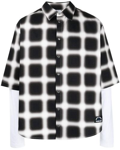 Marcelo Burlon Overhemd Met Print - Zwart