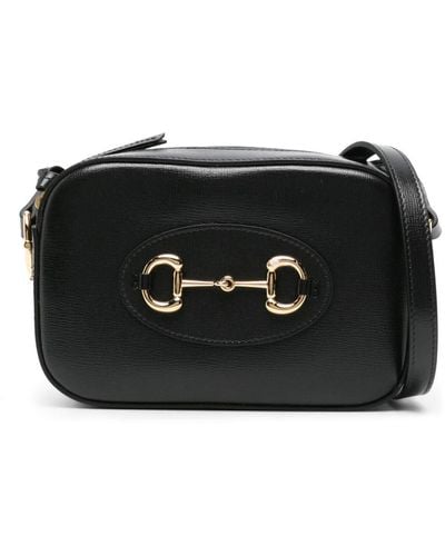 Gucci Petit sac porté épaule Horsebit 1955 - Noir