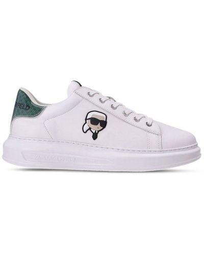 Karl Lagerfeld Kapri Leather Sneakers - White