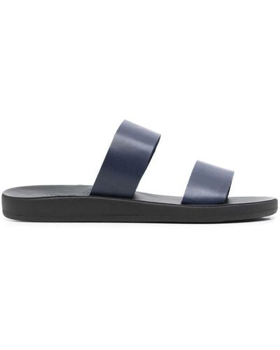 Ancient Greek Sandals Ulysses Comfort Leather Sandals - Blue
