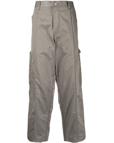 Izzue Wide-leg Cargo Trousers - Brown