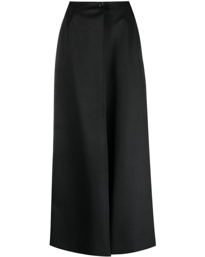 Givenchy ハイウエスト ラップスカート - ブラック