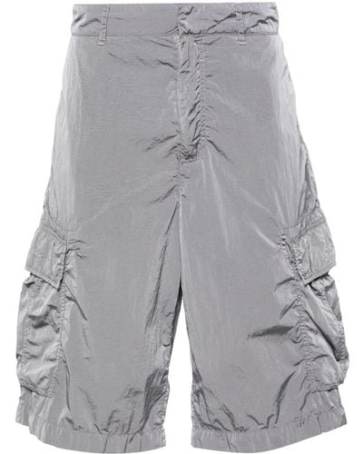 Givenchy 4g-embroidered Cargo Shorts - Grey