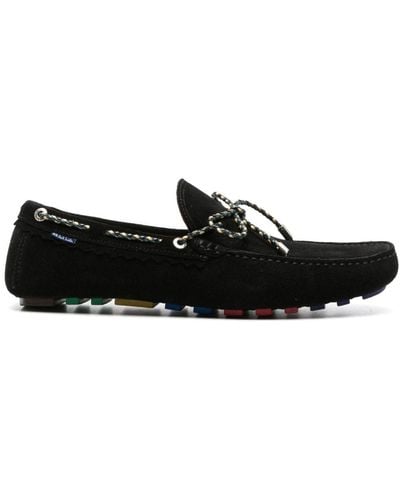PS by Paul Smith Springfield Suede Boat Shoes - Black