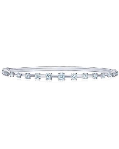 Kwiat 18kt White Diamond Starry Night Bangle - Metallic