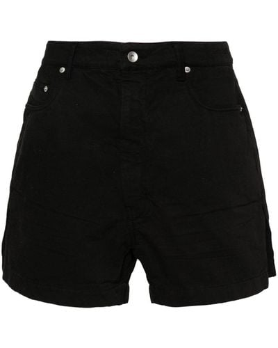 Rick Owens Shorts Met Cut-off - Zwart