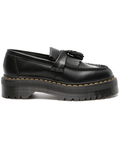 Dr. Martens Adrian Quad 55mm Leather Loafers - Black