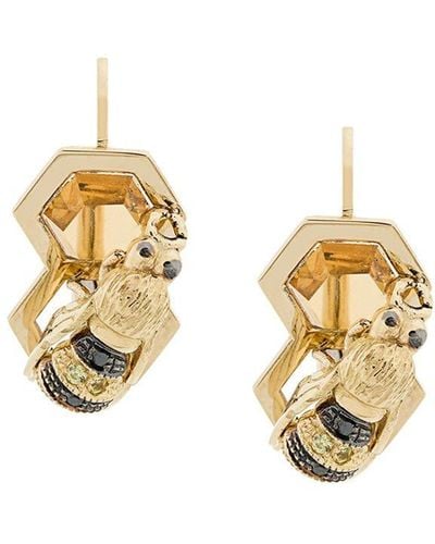 Delfina Delettrez 9kt yellow gold To Bee or Not To Be earring - Metallizzato