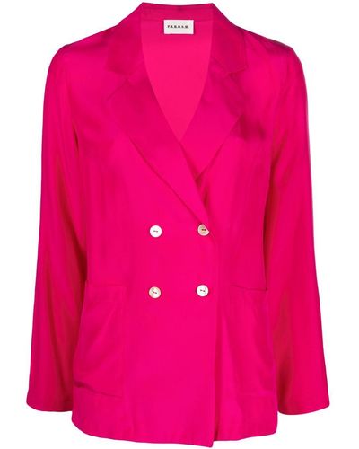 P.A.R.O.S.H. Giacca Double-breasted Blazer - Pink