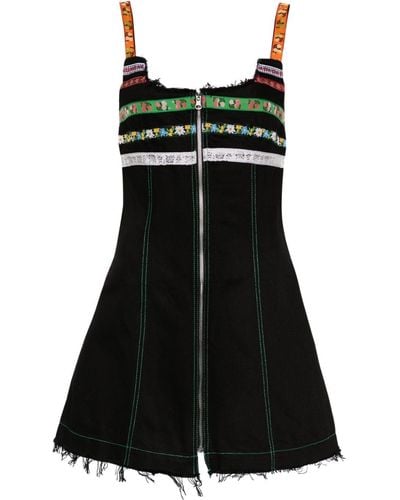 Cormio Lindsey Denim Mini Dress - Black