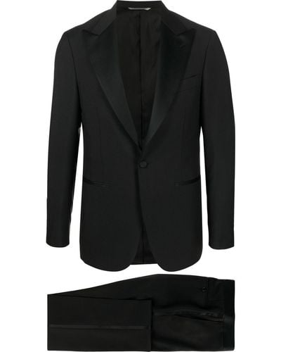 Canali ツーピース シングルスーツ - ブラック
