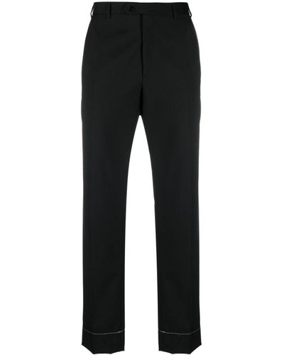 Brioni Tailored straight-leg trousers - Nero