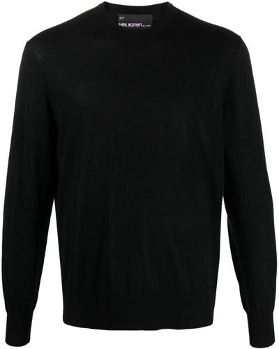 Neil Barrett Pullover mit Logo-Stickerei - Schwarz