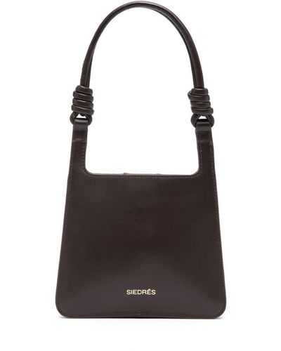 Siedres Small Galli Leather Tote Bag - Black