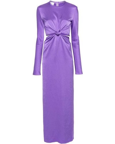 Nanushka Bonno Cut-out Maxi Dress - Purple