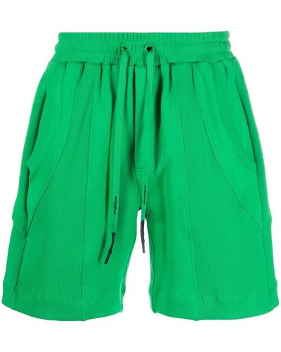 Styland X Notrainproof Drawstring Organic Cotton Shorts - Green