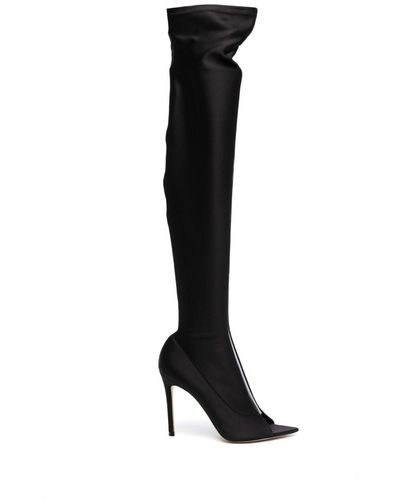 Gianvito Rossi Cuissardes Hiroko Cuissard 105 mm - Noir