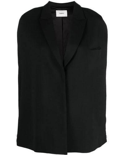 Coperni Sleeveless Cape Blazer - Zwart