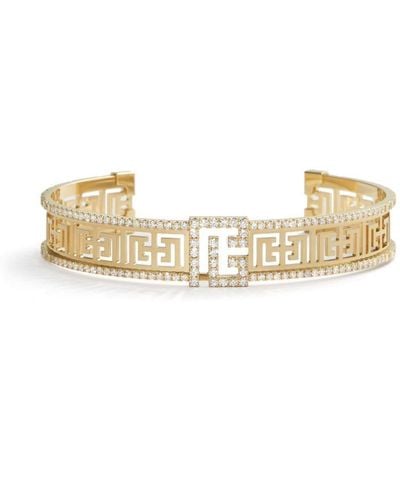 Balmain Bracelet manchette Frieze Labyrinth - Neutre