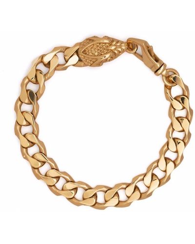Emanuele Bicocchi Serpent Curb-chain Bracelet - Metallic