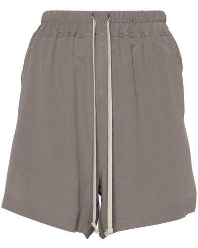 Rick Owens Silk Blend Shorts - Gray