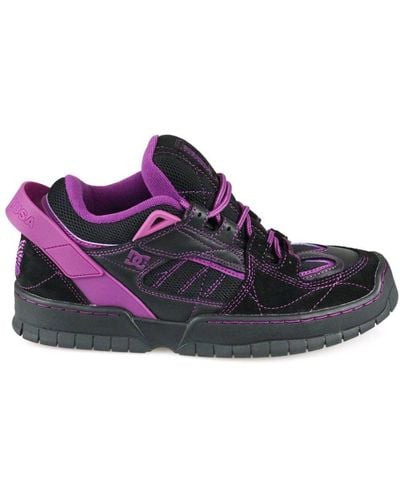 Needles X Dc Shoes Spectre Panelled Sneakers - Purple