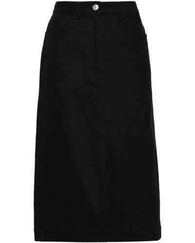 Samsøe & Samsøe Raya Cotton Midi Skirt - Black