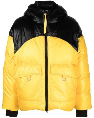 Canada Goose X Pyer Moss Cg Disc Puffer 001 Hooded Quilted Jacket - Men's - Polyamide/duck Down/duck Feathers - Yellow