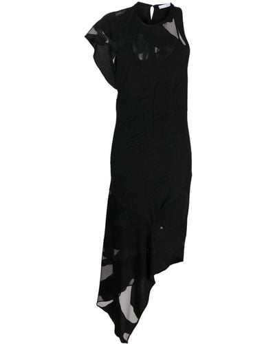 IRO Shanon Asymmetric Midi Dress - Black