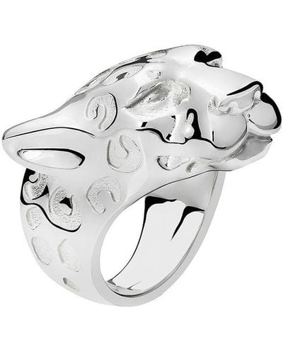TANE MEXICO 1942 Jaguar Sterling Silver Ring - White