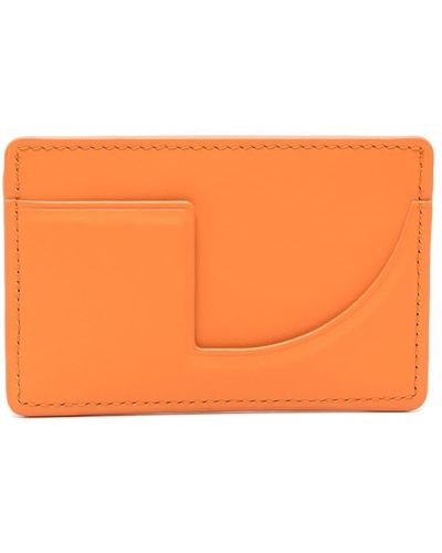 Patou Jp Leather Cardholder - Orange