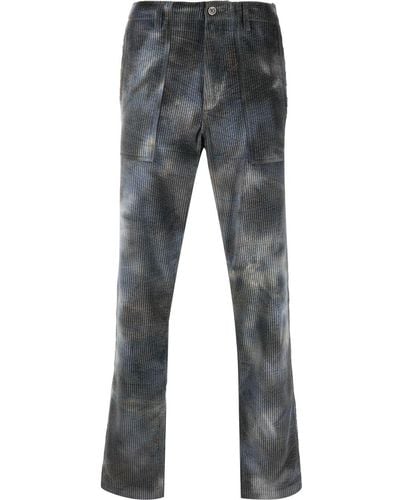 Missoni Pantaloni a coste con fantasia tie-dye - Blu
