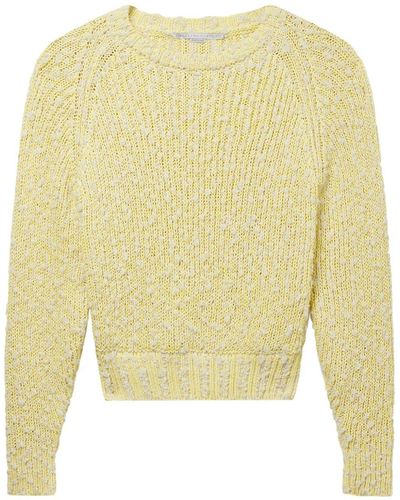 Stella McCartney Fine-knit Bouclé Sweater - Yellow