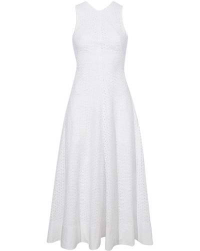 Proenza Schouler Juno Kleid mit Lochstickerei - Weiß