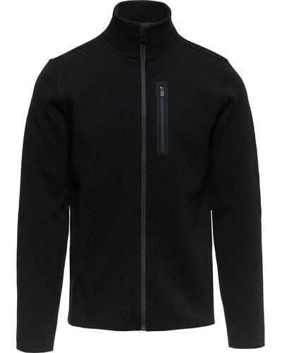 Aztech Mountain High Neck Zipped Sweater - Black