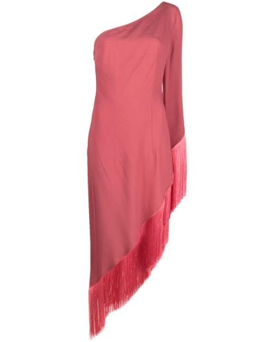 ‎Taller Marmo Midi-jurk Met Franje - Rood