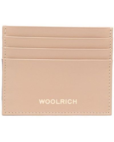 Woolrich Logo-print Card Case - Natural