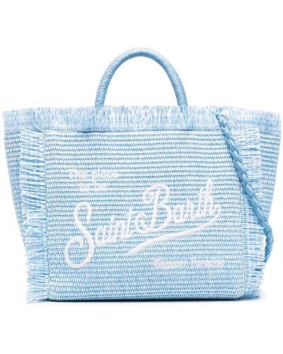 Mc2 Saint Barth Colette Straw Tote Bag - Blue