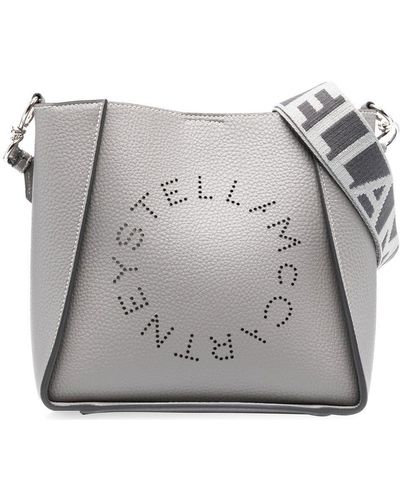 Stella McCartney Stella Logo Mini Crossbody Bag - Grey
