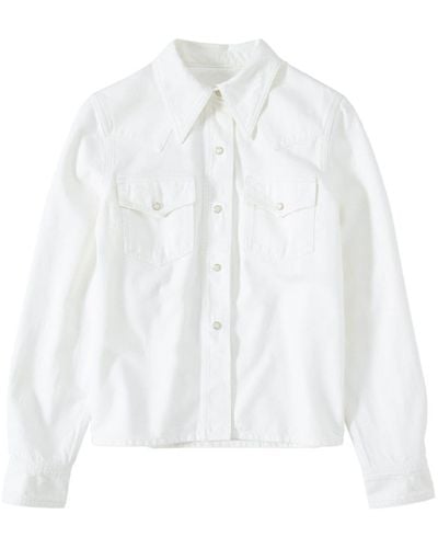 Closed Western-style Denim Shirt - White